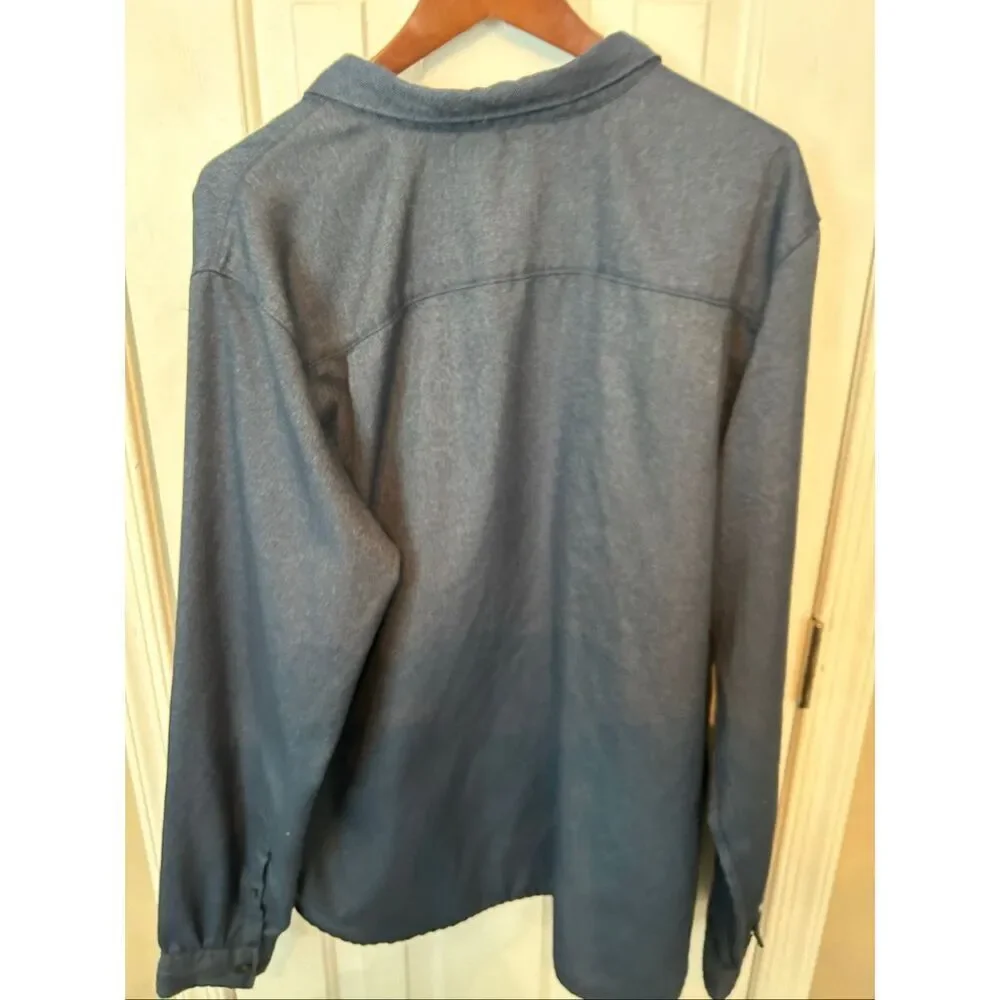 The north face blue button down shirt size XL men’s